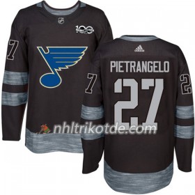 St. Louis Blues Trikot Alex Pietrangelo 27 1917-2017 100th Anniversary Adidas Schwarz Authentic - Herren